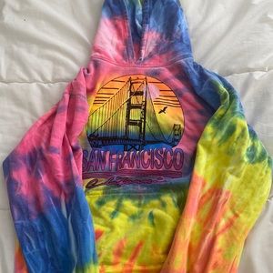 San Francisco hoodie tie-dye